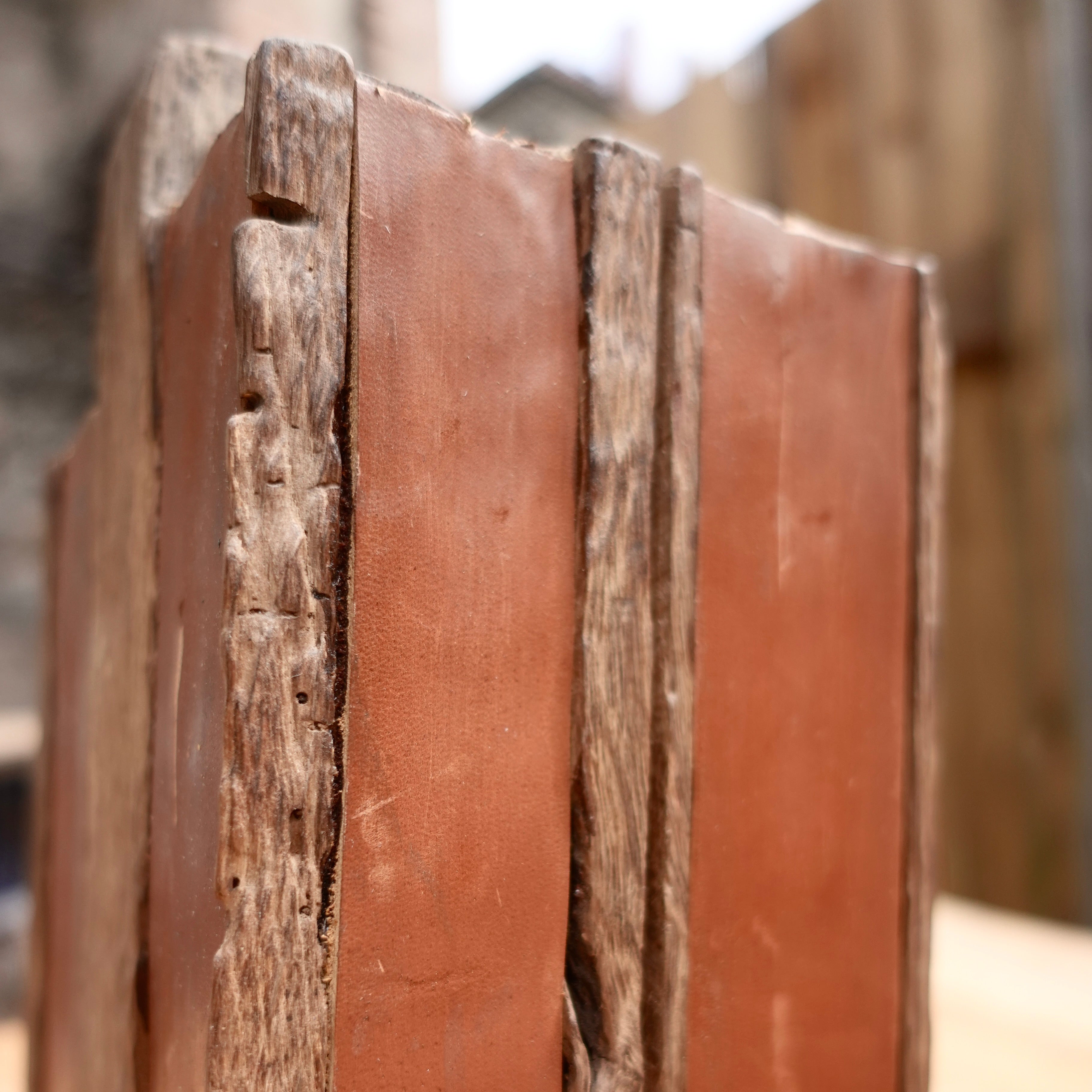 Messerblock historischer Eichenbalken