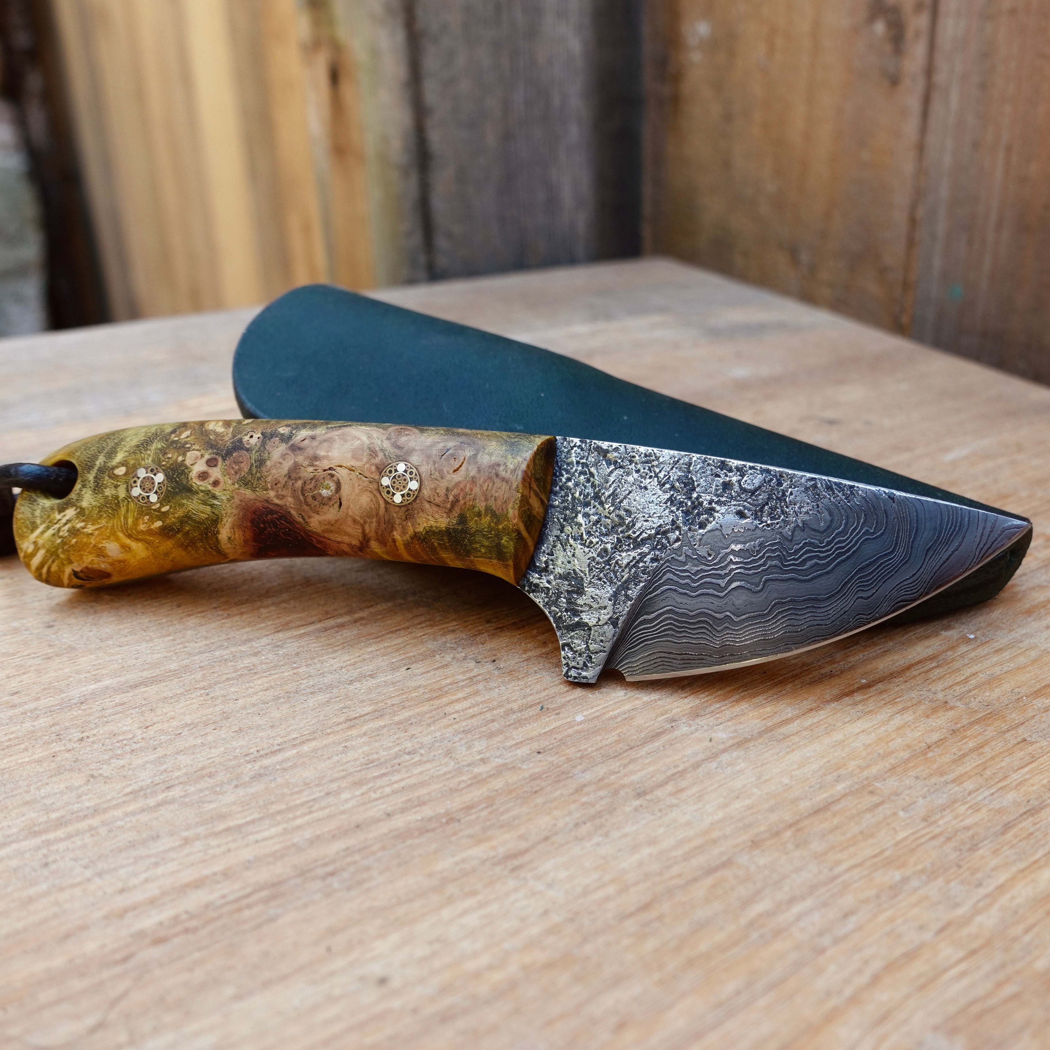 Jagdmesser Damast Skinner