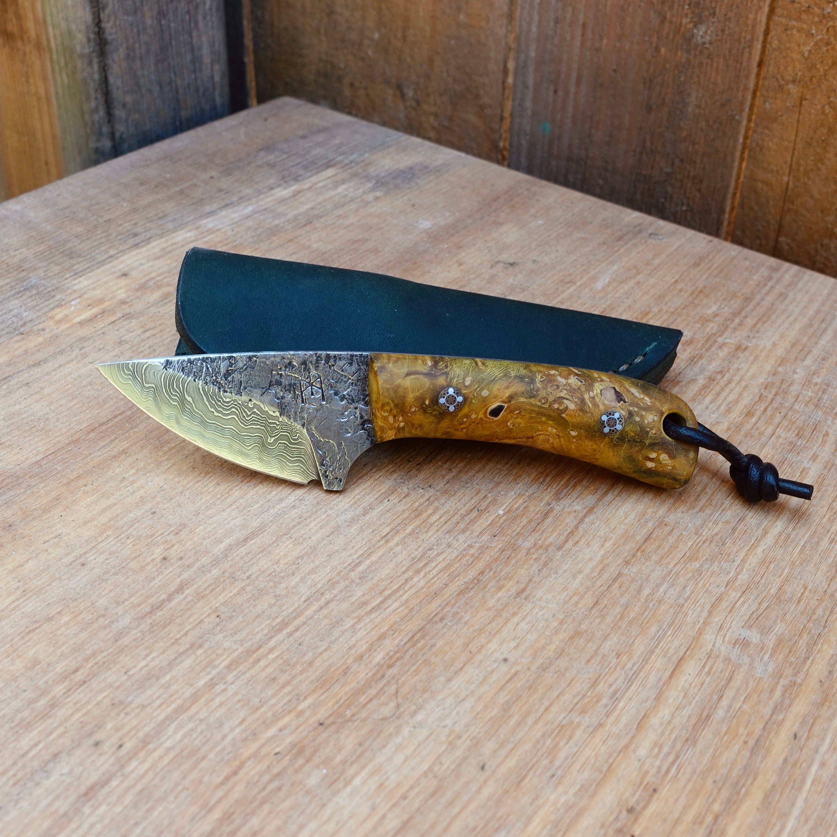 Jagdmesser Damast Skinner