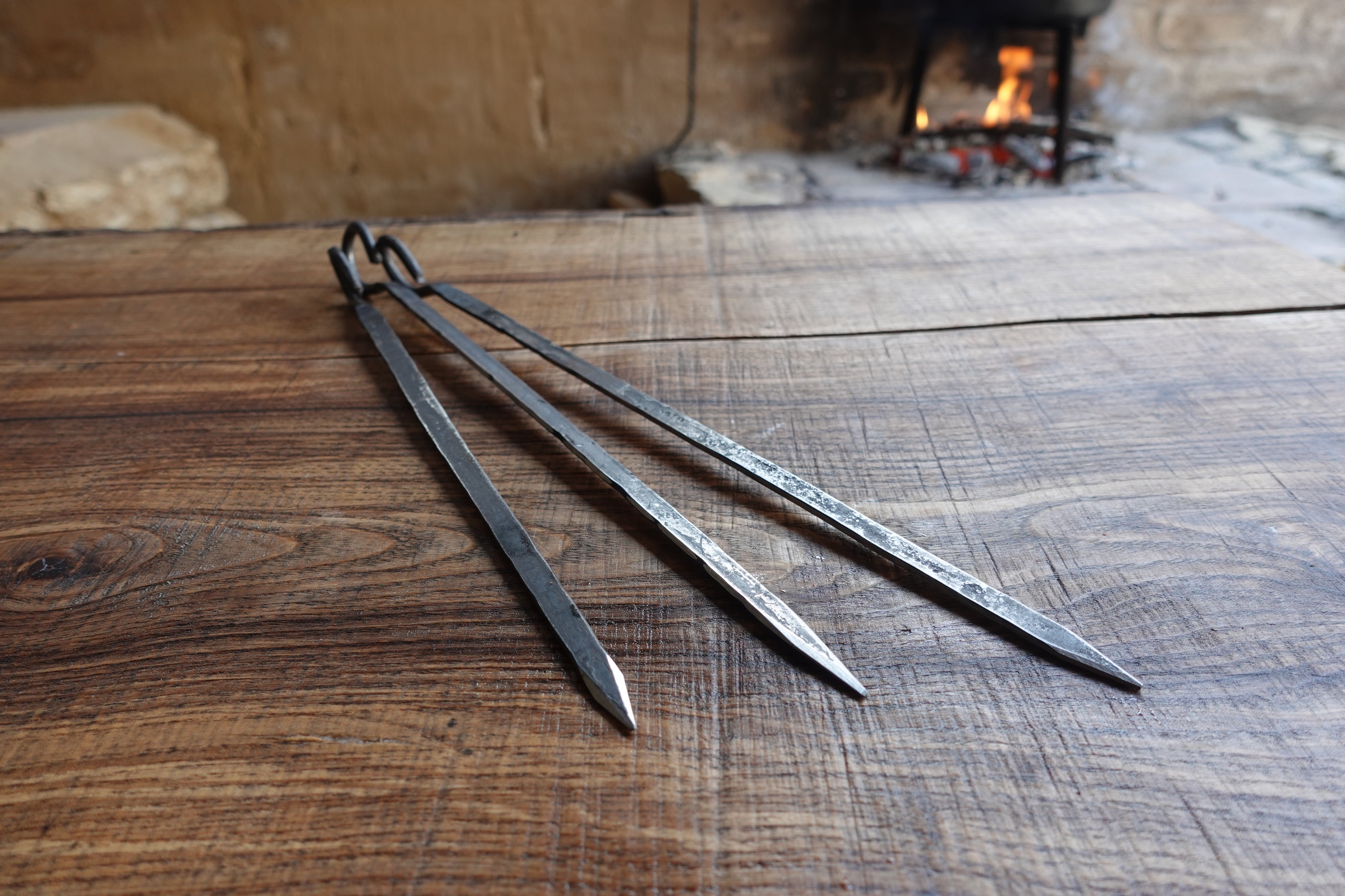 Grillspieße, handgeschmiedet